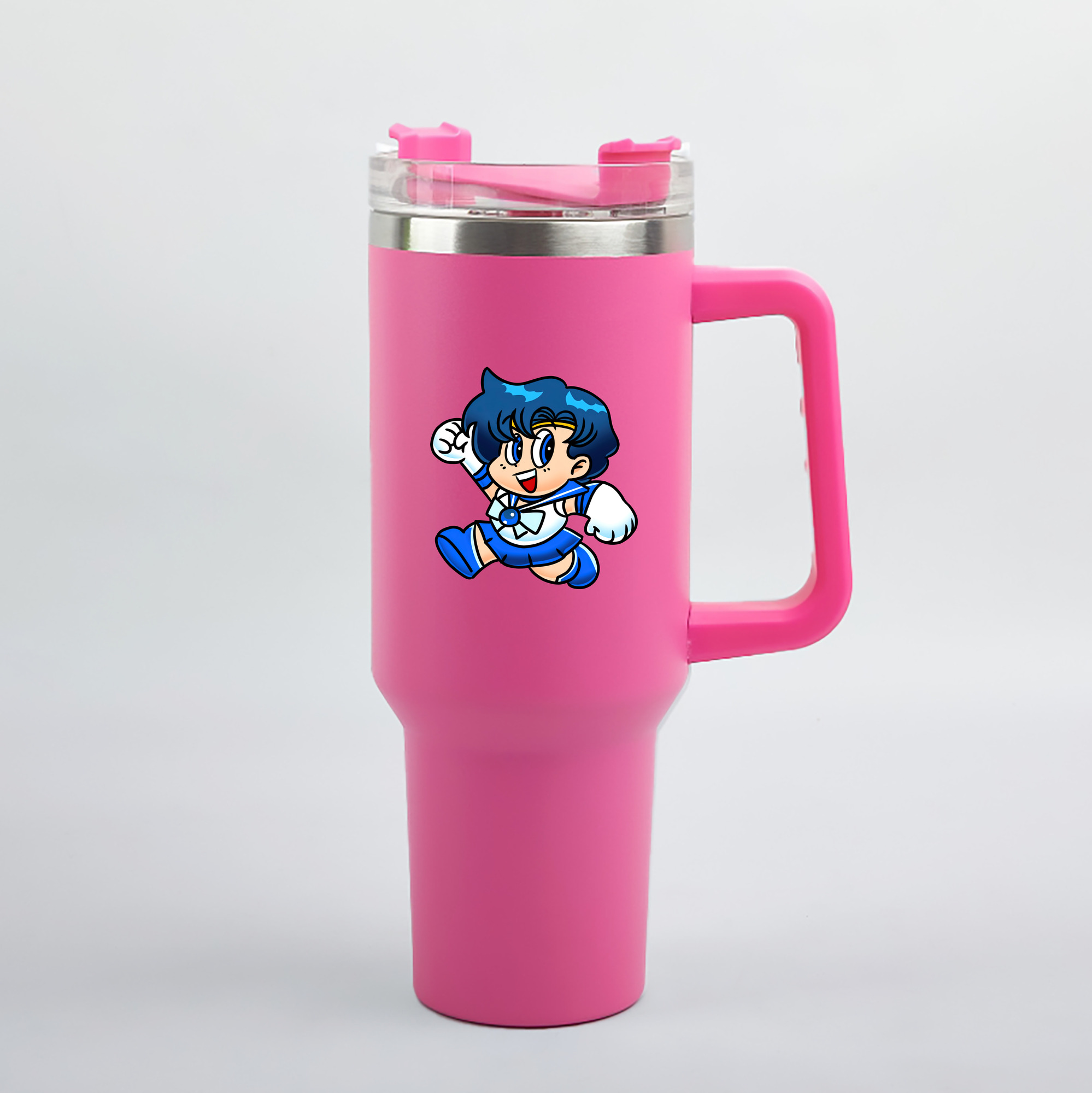 （画像用） 美少女戦士セーラームーン 水野 亜美 みずの あみ Sailor Moon Mizuno Ami 1200mL車用タンブラー（カラープリント）